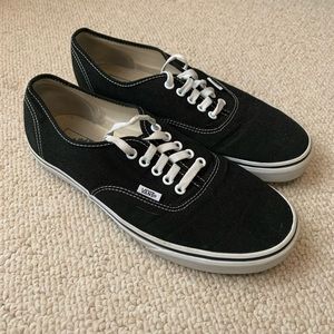 Classic black canvas Vans sneakers